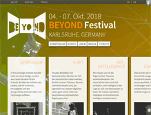 Tablet Screenshot of beyond-festival.com
